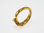 Gold Plated Silver Ring Art déco