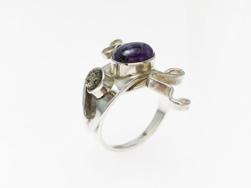 Silver Ring with Sugilite