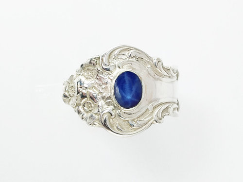 Silver Ring with Star Sapphire