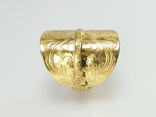 Gold plated silver Ring Coronation