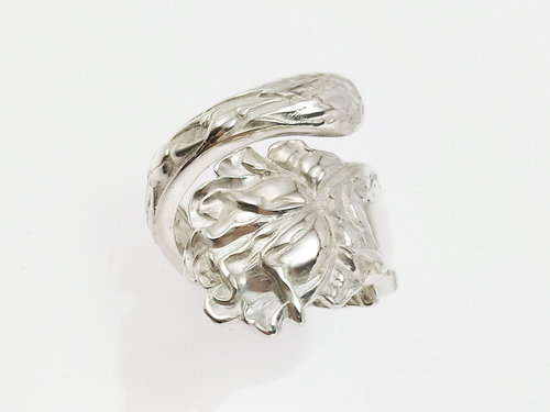 Silver Ring with Rose